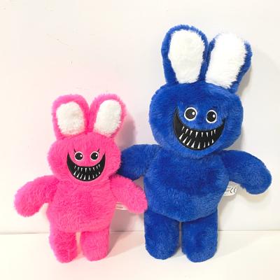 China Home 30cm Most Popular Bunny Animals Stuffed Poppy Playtime Rabbit Wholesale Horror Sausage Monster Blue Doll Plush Toy for sale