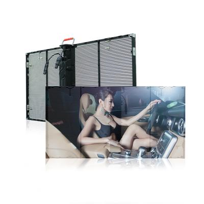 China Indoor / Outdoor Transparent Led Video Wall - Led Sign Display High Transparency Easy Maintenance p3.91-7.8 for sale