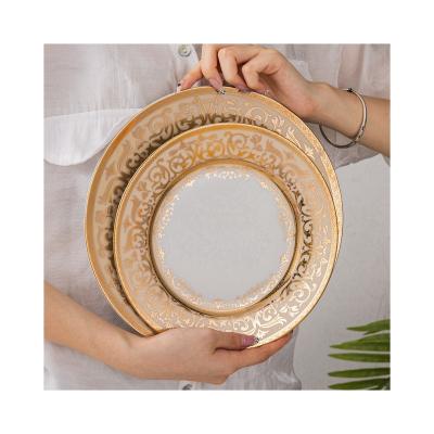 China Factory Direct Sales Viable White Dishes Ceramic Ceramic Plates Tableware Plate Dishes for sale