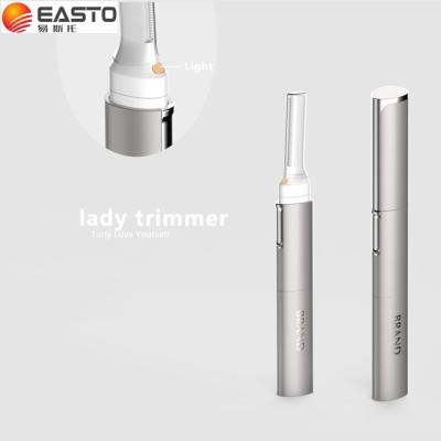 China Hair Remover Mini Electric Facial Hair Trimmer Face Eyebrow Trimmer Lady Shaver Instant Painless Shaving for sale