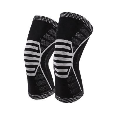 China Universal Breathable Anti-collision Anti-collision Support Breathable Nylon Spandex 3D Sports Compression Knee Brace Elastic Knitted Kneepad for sale