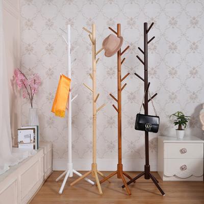 China Hot Adjustable Wooden Coat Rack Hanger Rack Space Saving Multi Function (Size) Coat Tree for sale