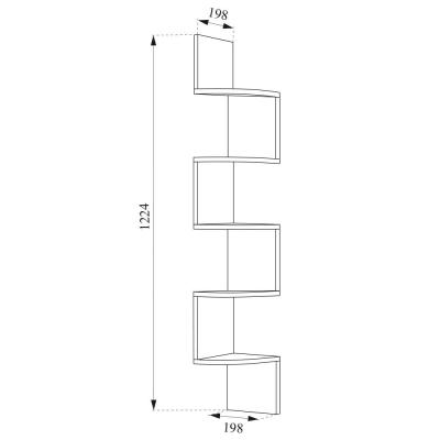 China Home Adjustable Modern Acrylic Bookshelves Bookstore Living Room MDF (Others) Display Rack Wooden Ladder Book Shelves for sale