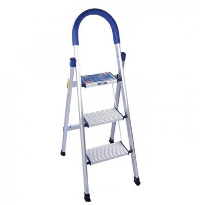 China Aluminum Collapsible 3 Step Ladder Household Folding Ladders Multi Folding Extend Ladder for sale