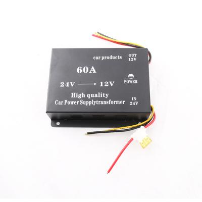 China High Power Truck 60A Step Down Car Audio Navigation 24V to 12V with Onboard Memory Power Converter for sale