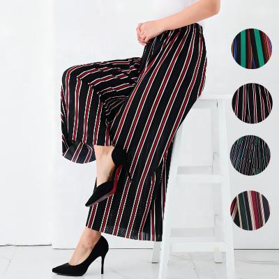 China 2021 Wholesale Anti-Wrinkle Women's Thai Style Wide Leg Polyester Casual Loose Pants For Lady Yoga Pants for sale