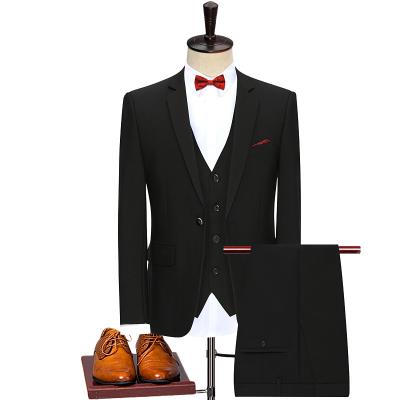 China Wholesale Fashion Korean Casual Slim Fit Wedding Dress Men's Formal Suit 100% Polyester Anti-wrinkle for sale