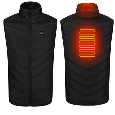 China Keep Worm Men Autumn Winter Smart Heating Cotton Invest USB Vest Women Infrared Electric Heating Outdoor Flexible Thermal Warm Jacket for sale