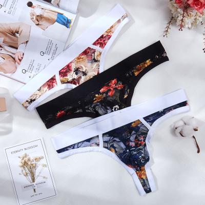 China European and American men's underwear lace underwear transparent sexy U waist pants lace elastic loose breathable bag for sale