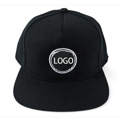 China Custom Flat Picture Bill Embroidery 5 Panel Snapback Hat 5 Panel Baseball Cap for sale