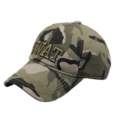 China breathable & Waterproof Men Drop Camouflage Baseball Cap Hats 3D Embroidery Baseball Cap for sale