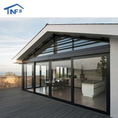 China Heat Insulation China Top Aluminum Alloy Door Supplier Production American Standard Double Tempered Glass Sliding Door for sale