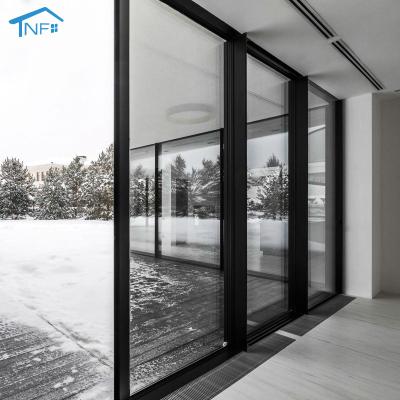 China Soft Sound Insulation Aluminum Narrow Damper Aluminum Sliding Door Glass Sign And Windows Designs Aluminum Pocket Sliding Door for sale