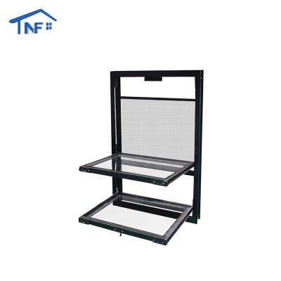 China Double Tilt And Turn Magnetic Screen Hung Window Screen Netting Stainless Steel Aluminum Window Windows for sale