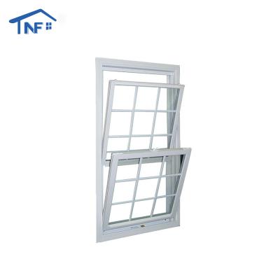 China Glass Hung Windows Double Tempered Clear Magnetic Screen Aluminum Electric Single Vertical Sliding Hung Windows for sale