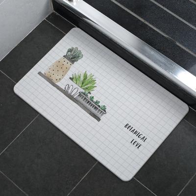 China Gray Shade Toilet Products Quick Drying Bath Mats Quick Drying Rug Tasteless Selling Tasteless Househol for sale