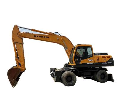 China Used Hyundai Robex 210W 21 Ton 210W-9 Wheel Excavator for sale