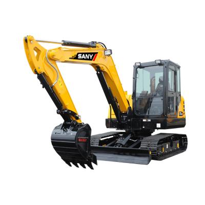 China Raupe SANY SY55 verwendete Mini Digger Earthmoving 6 Tonne zu verkaufen