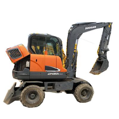 China DX60 utilizó el excavador Mini Wheel Excavator Used Doosan Mini Digger de Doosan en venta