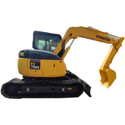 China Komatsu PC78US 6 Used Mini Excavator 7 Ton Second Hand Crawler Excavator for sale