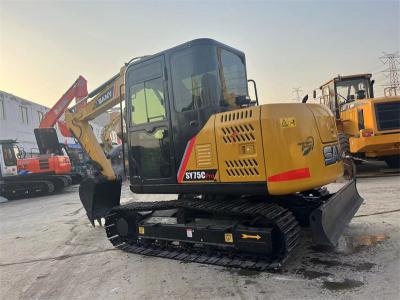 Cina Sany SY75C Pro Used Excavator Second Hand 7.5 Ton Sany Mini Digger in vendita