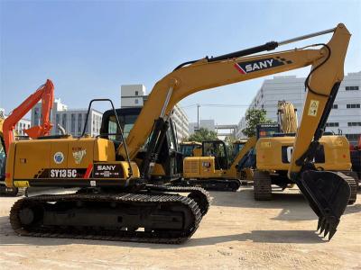 China Used Hydraulic Excavator Second Hand Sany SY135C Excavator Te koop