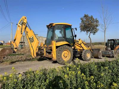 China Used JCB 3CX Backhoe Loader Origin USA JCB 3CX Wheel Backhoe Loader, es una máquina de recolección de material de recolección de material. en venta