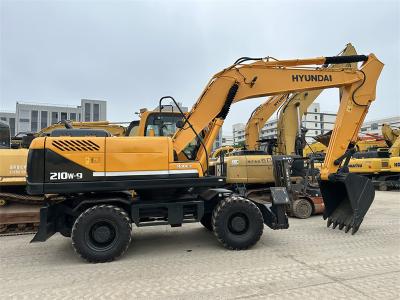 China Refurbished Used Hyundai R210W-9 Wheel Excavator Used Hyundai 21 Ton 210 Wheel Excavator for sale