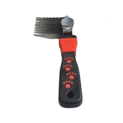 China Sustainable Pet Grooming Products Dog Comb Brush Open Knot Rake Comb For Pet for sale