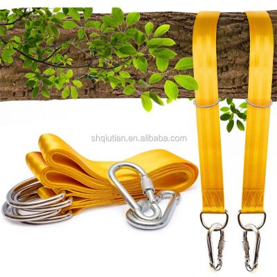 China Traditional 2 Pcs Tree Swing Straps Outdoor Hanging Kit Hammock Straps for sale