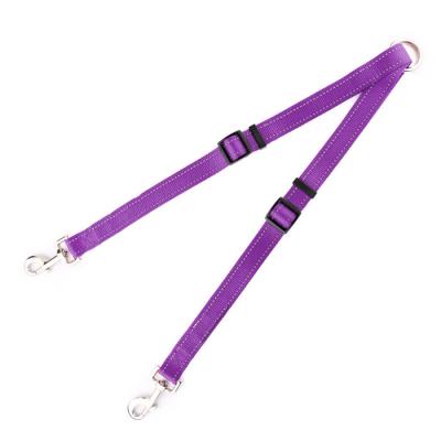 China Custom Viable Resistant Adjustable Smart Thoughtful Designer Double Dog Slip Designer Nylon Luxury Leash for sale