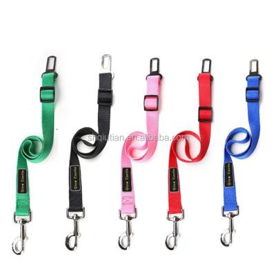 China Adjustable Length Pet Car Seat Belt Reflective Nylon Seat Belt for sale