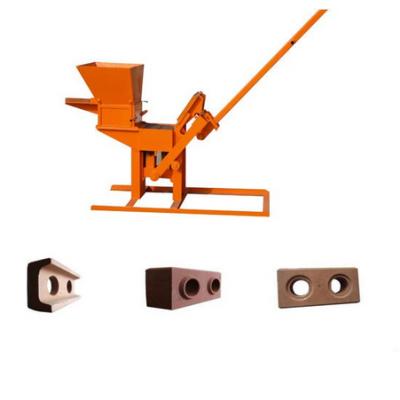 China Building material shops manual clay and cement hand press brick making machine with video for sale