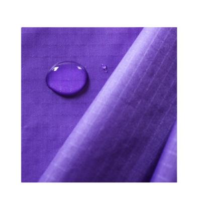 China Windproof Water Resistant 210T 5mm Ripstop Nylon Taffeta Fabric With PU Coating For Outdoor for sale