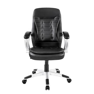 China Adjustable (height) Hot Sale High Back Adjustable PU Leather Executive Conference Staff Office Chairs for sale