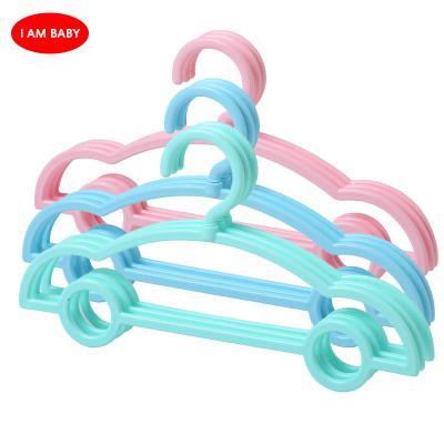 China Baby Kids Children Metal Hangers Contemporary Cute Car Shape Shirt Hangers for sale