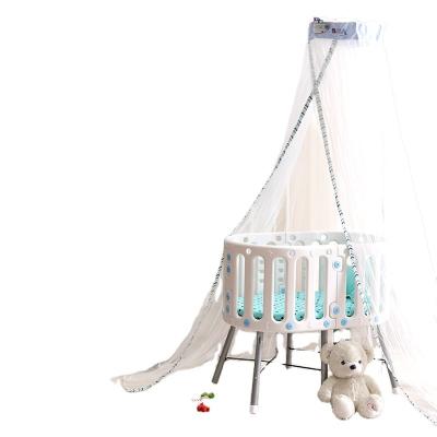 China Hot Selling Modern Multifunctional European Style Portable Folding Baby Crib With Baby Playpen Baby Hutch for sale