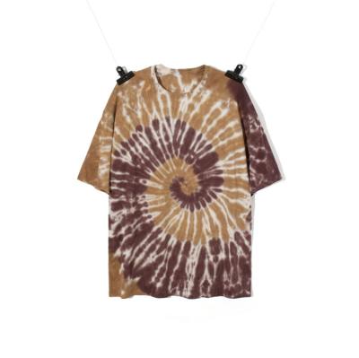 China Anti-pilling men's summer short sleeve T-shirt tie dye printed t-shirt plus size printing t-shirt for men for sale