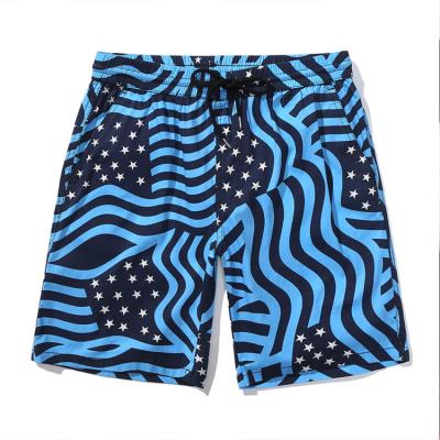 China QUICK DRY Suppliers Wholesale Men's Casual Shorts Cotton Beach Pants Brand Personality Pattern Men's Surfing Pants Big Capris for sale