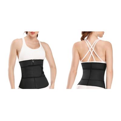 China Waist Trainer Antibacterial Sweat Slimming Sauna Belt For Women Weight Loss Latex Body Shaper Workout Fitness Trimmer Cincher Corset for sale