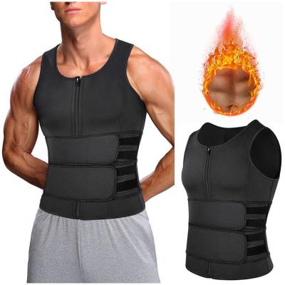 China New Arrival Mens Neoprene QUICK DRY Body Shaping Belt Sweat Suit Fitness Sports Running Yoga Suit Sweat Slim Waist Trainer Vest for sale