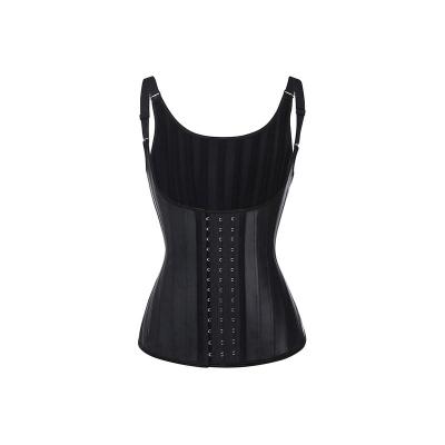 China Body Shaper OEM Adjustable Strap Women Body Shaper Sport Girdle Slimming Vests Smooth Latex Waist Trainer With 25 Steel Bone for sale