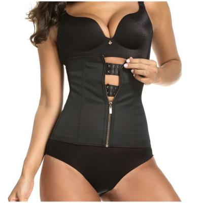 China 2022 Body Shaper Compression Belt and Zipper Waist Cincher Women Abdominal Tall Slimming Tummy Latex Air Holes Waist Trainer for sale