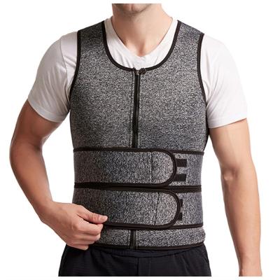 China Faja Man Workout Vest Detachable Sweat Shapewear Body Shaper USA Private Label Corset Mens Waist Trainer Slimming Corset Waist Shaper for sale