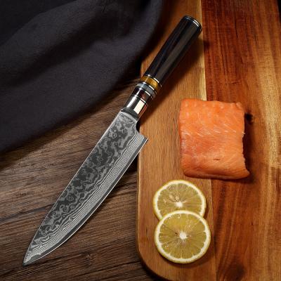 China 67 Inch VG10 Durable High Quality Damascus Steel 8 Layers Chef Knife For Kitchen for sale