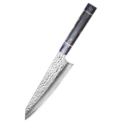 China Glow Disposable Octagonal Handle 8.2 Inch Japanese Damascus Kiritsuke Kitchen Knife for sale