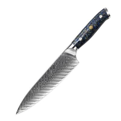 China Disposable Professional Japanese Chef 8 Inch Damascus Kitchen Knife for sale