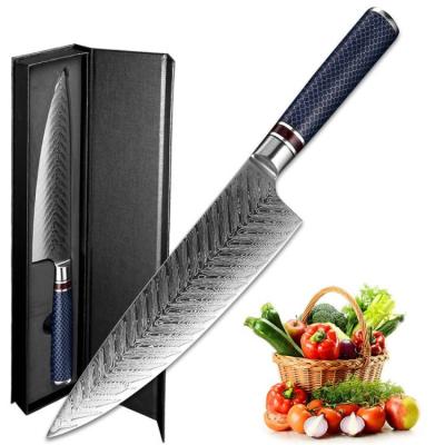 China Disposable Resin Honeycomb Handle 8.5 Inch 67 Layers VG10 Chef Knife Damascus Kitchen for sale