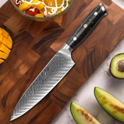 China Disposable High Carbon 8Inch Fiberglass Handle 67 Layers VG10 Damascus Steel Chef Knife for sale