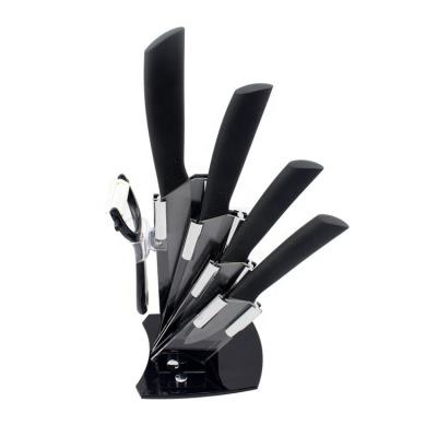 China Black Good Quality Blade Stocked Ceramic Zirconia Kitchen Knife Set for sale